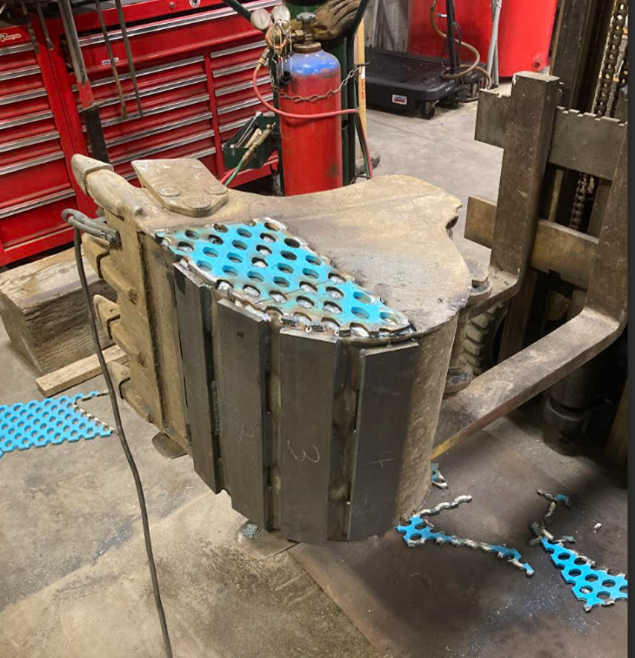 Heavy Equipment Repair Welding - Bucket Repair 1
